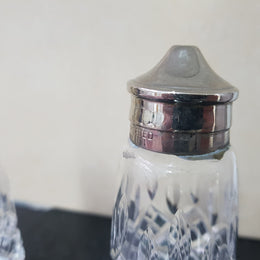 Stuart Crystal Salt & Pepper Shakers