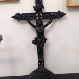 Antique French Cast Iron Cross