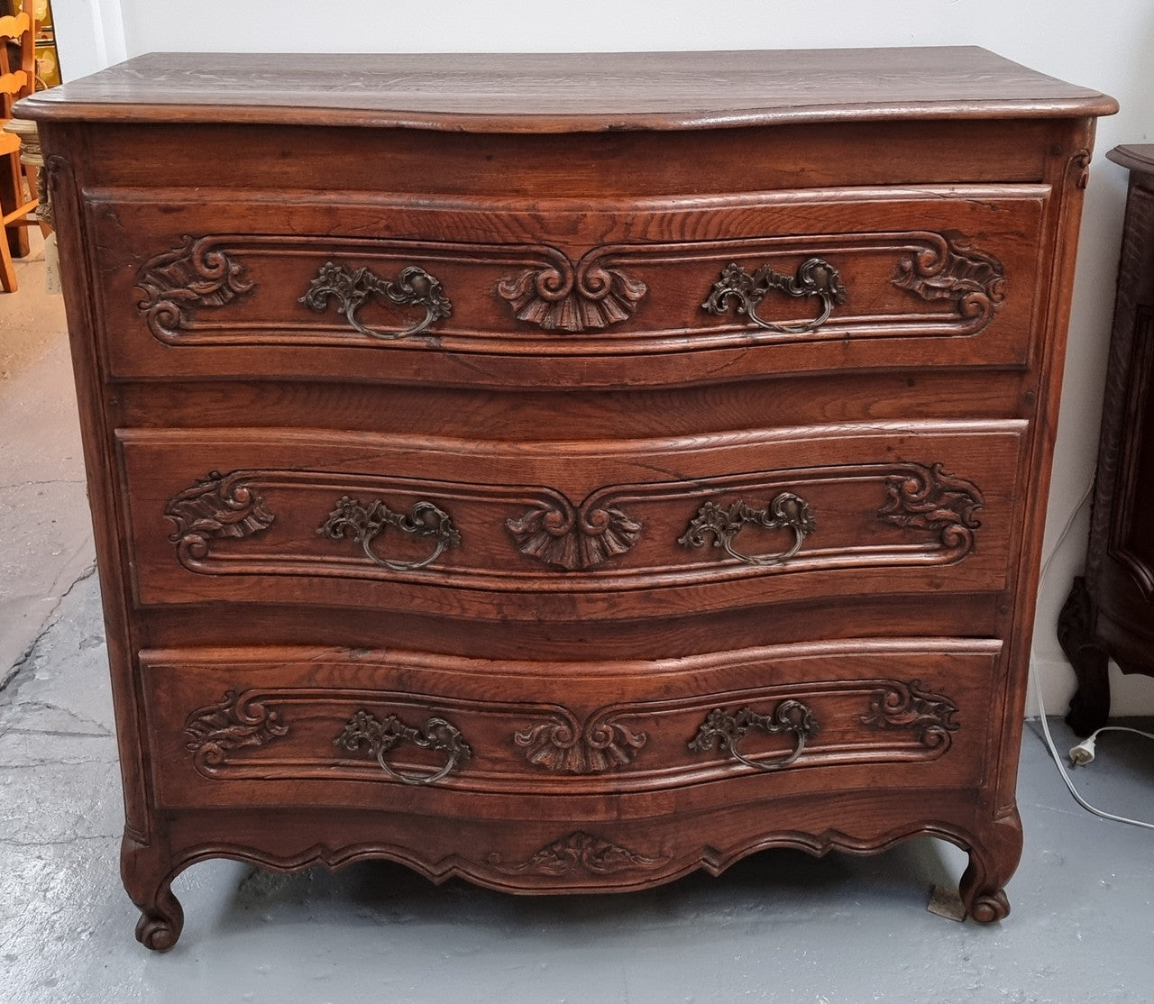 Beautiful Dark Oak French Commode | Antique & Vintage | Moonee Ponds Antiques | Australia Wide Delivery