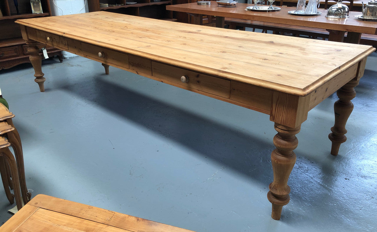 Amazing Baltic Pine Long Dining Table | Antique & Vintage | Moonee Ponds Antiques | Australia Wide Delivery