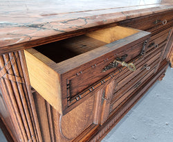 Lovely French Oak Carved Sideboard | Antique & Vintage | Moonee Ponds Antiques | Australia Wide Delivery