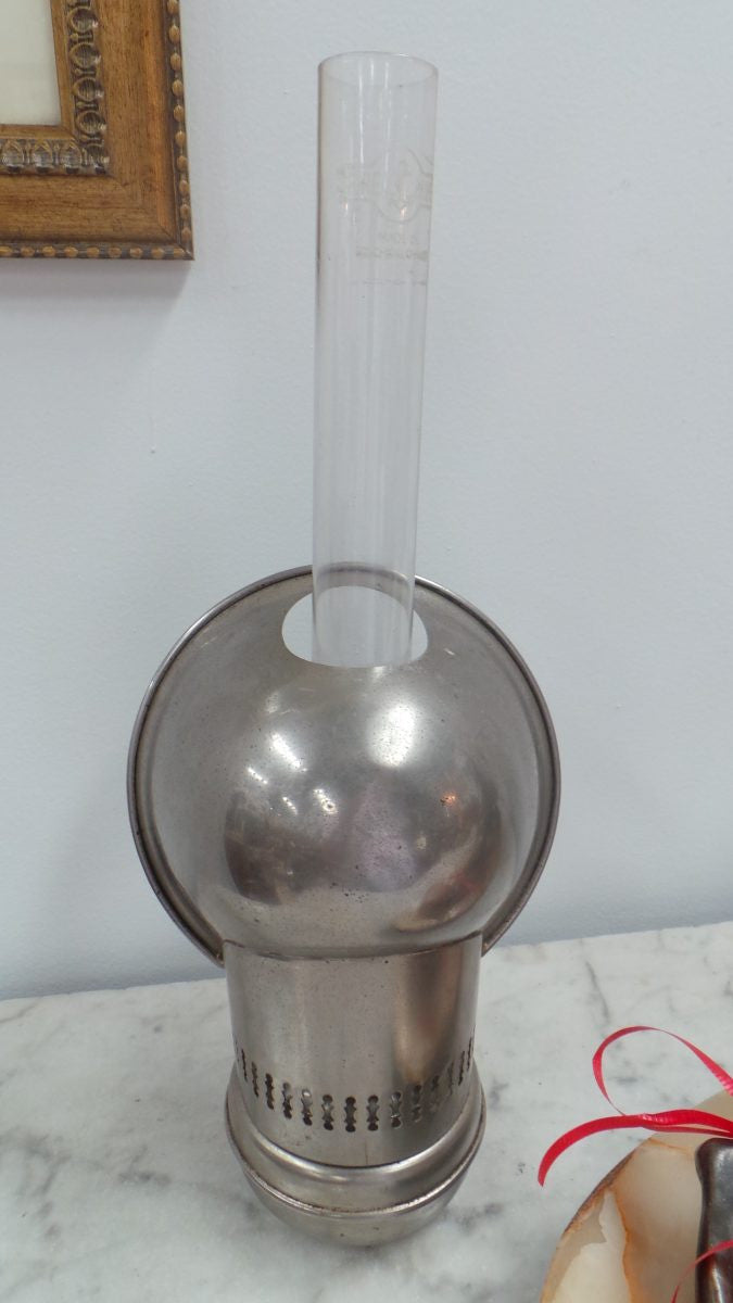 Antique Kerosene Metal Lamp With Reflector | Antique & Vintage | Moonee Ponds Antiques | Australia Wide Delivery