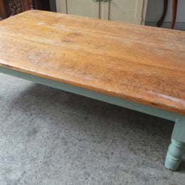 Rustic Victorian Pine Coffee Table