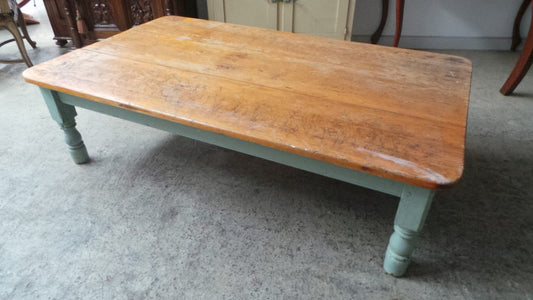 Rustic Victorian Pine Coffee Table