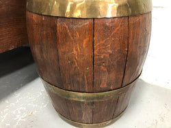Large French Oak Coopered With Copper Wine Jug | Antique & Vintage | Moonee Ponds Antiques | Australia Wide Delivery