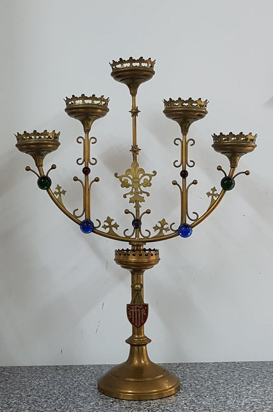 Antique Church Candle Holder