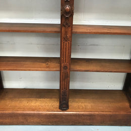 Antique 19th Century French Beautifully Carved Open Bookcase