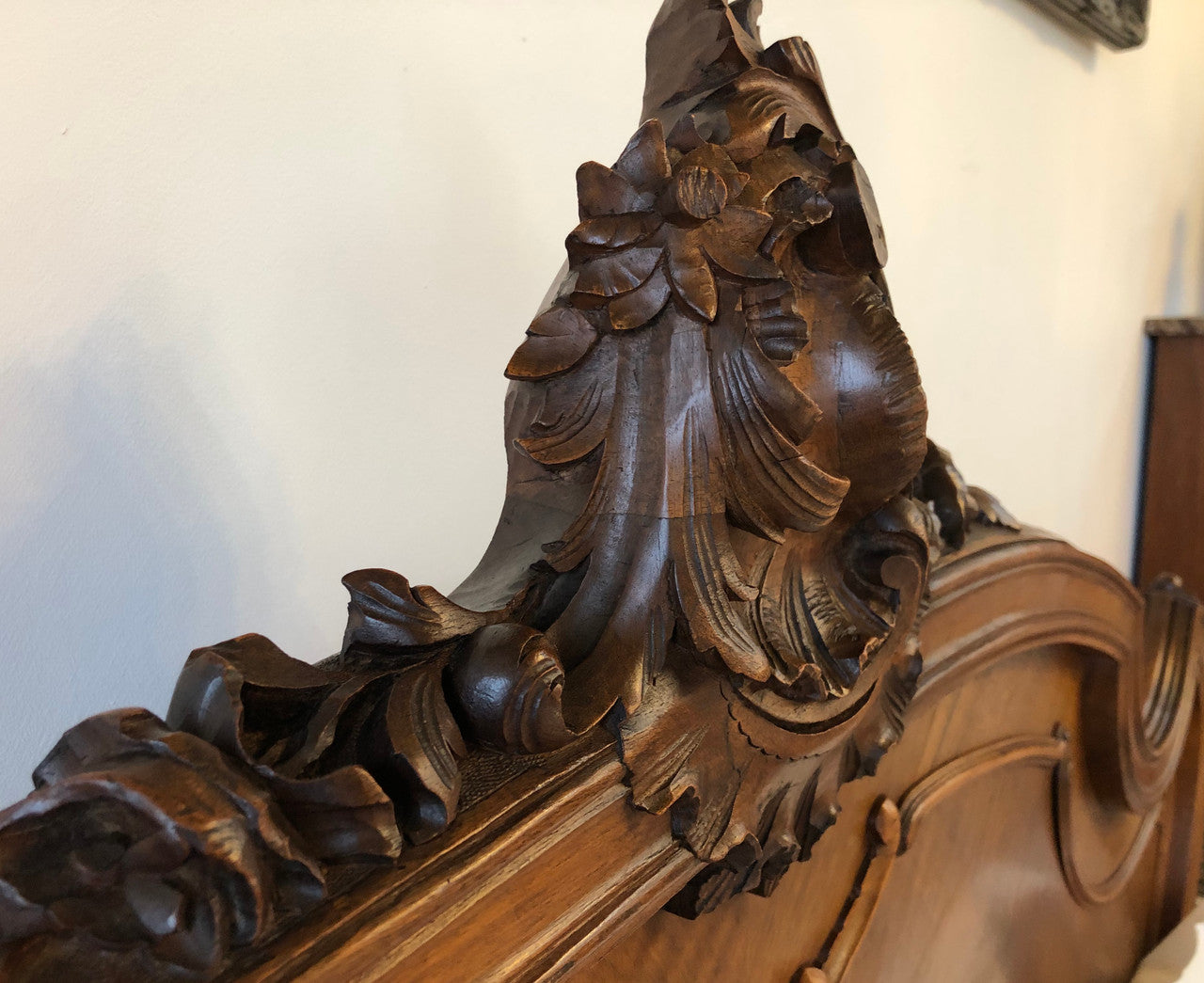 Antique French Walnut Louis XV Style Queen Size Bed | Antique & Vintage | Moonee Ponds Antiques | Australia Wide Delivery