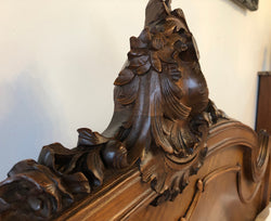 Antique French Walnut Louis XV Style Queen Size Bed | Antique & Vintage | Moonee Ponds Antiques | Australia Wide Delivery