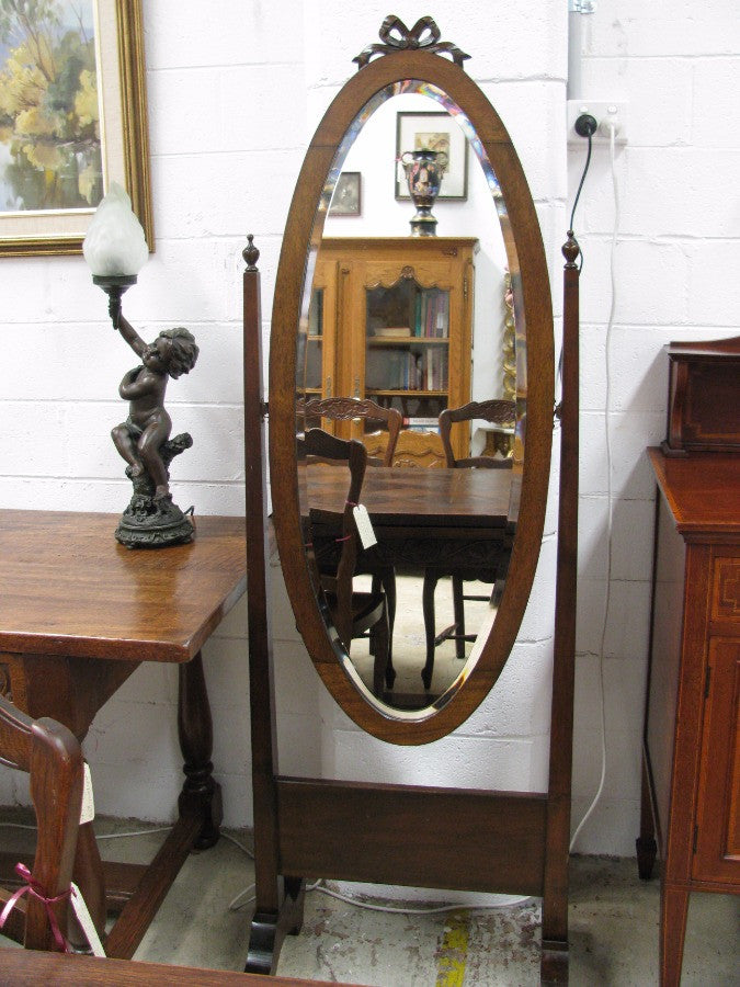 Maple Cheval Mirror | Antique & Vintage | Moonee Ponds Antiques | Australia Wide Delivery