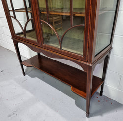 Edwardian Sheraton Revival Mahogany Display Cabinet | Antique & Vintage | Moonee Ponds Antiques | Australia Wide Delivery