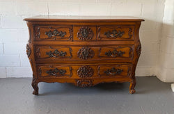 French Walnut Provincial Louis XV Style Five Drawer Commode | Antique & Vintage | Moonee Ponds Antiques | Australia Wide Delivery