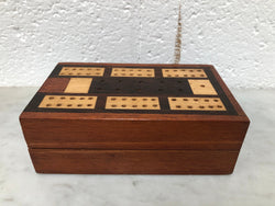 Vintage Inlaid Wooden Cribbage Box | Antique & Vintage | Moonee Ponds Antiques | Australia Wide Delivery