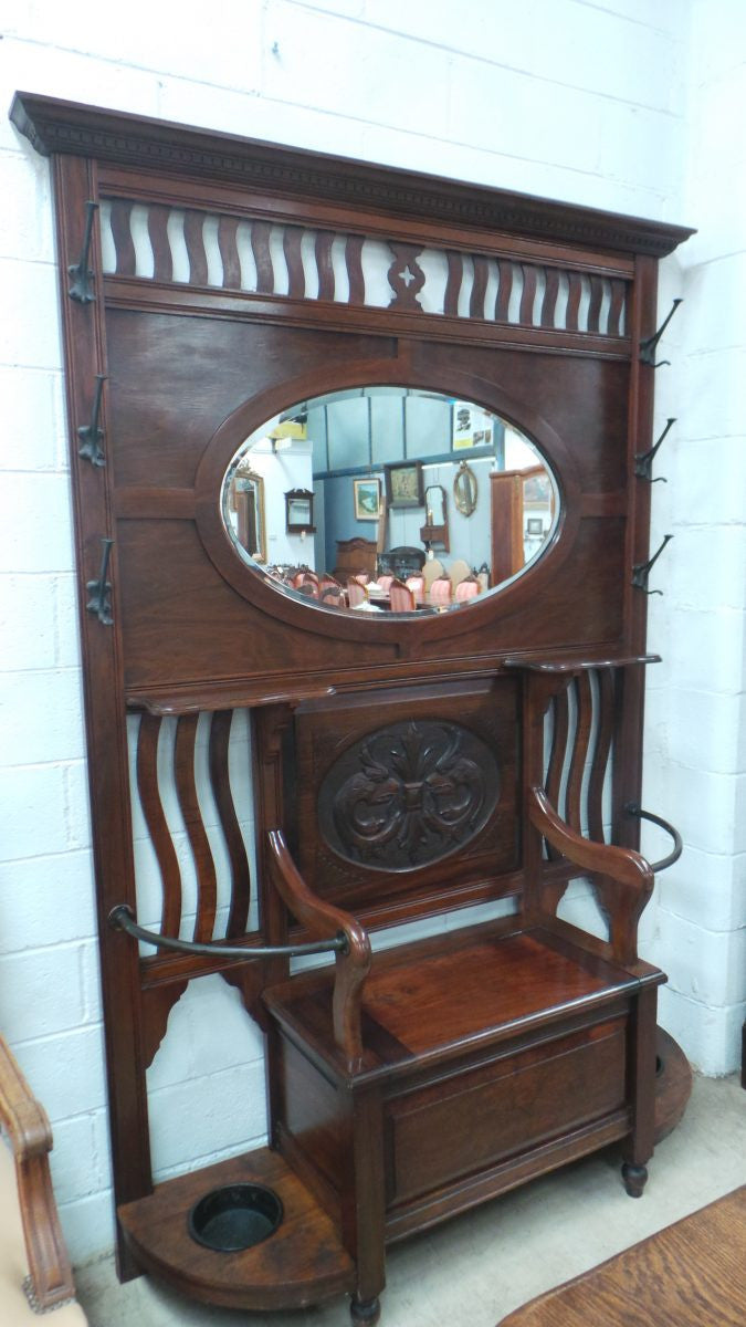 Australian Arts and Crafts Blackwood Hall Stand | Antique & Vintage | Moonee Ponds Antiques | Australia Wide Delivery