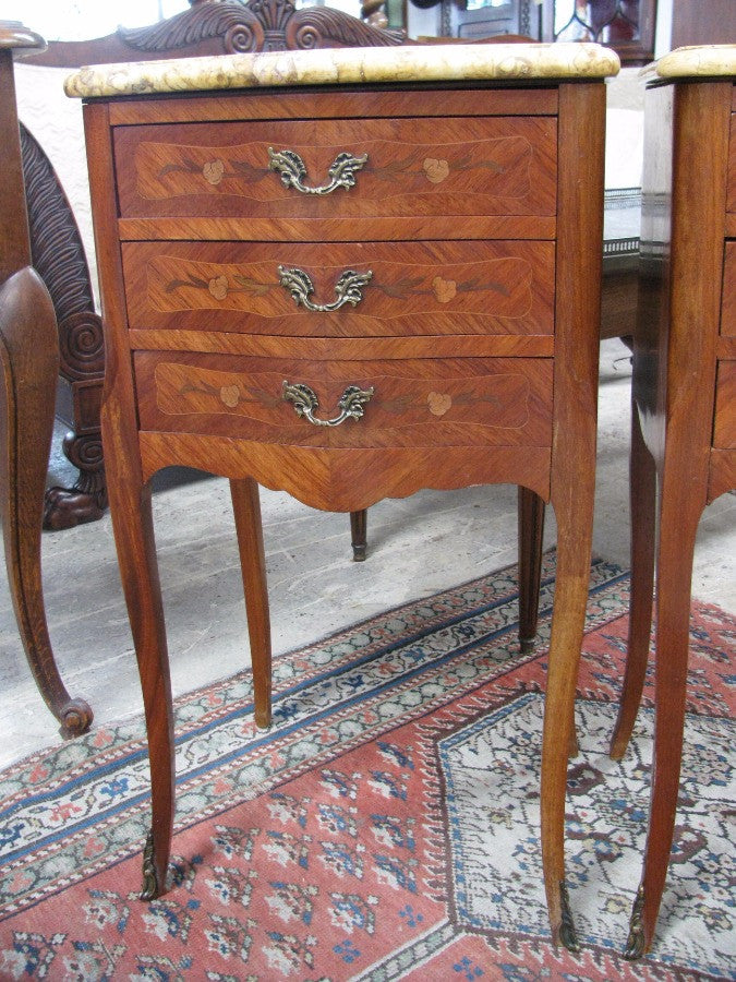 Pair Of French Commode Bedside Cabinets | Antique & Vintage | Moonee Ponds Antiques | Australia Wide Delivery