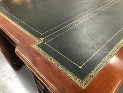 Superb Late 19th Century French Walnut Partners Desk | Antique & Vintage | Moonee Ponds Antiques | Australia Wide Delivery