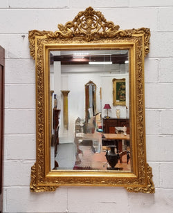French Ornate Gilt Framed Wall Bevelled Mirror | Antique & Vintage | Moonee Ponds Antiques | Australia Wide Delivery