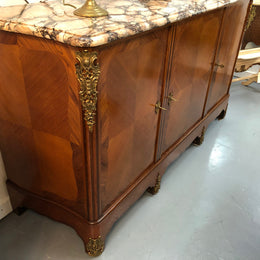 Antique French Louis XIV Style Walnut Sideboard