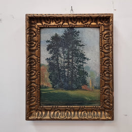 Pair of gilt framed French impressionist oil on board paintings. In good original condition. Circa 1920.