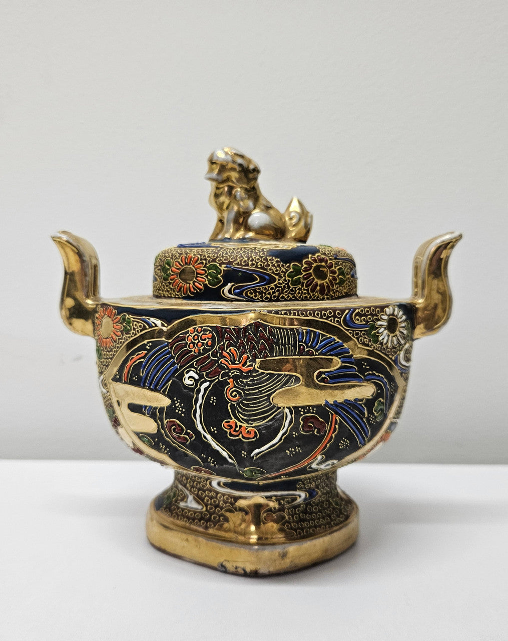Antique Japanese Satsuma Koro Vase