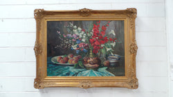 Absolutely Beautiful Framed Floral Oil On Canvas | Antique & Vintage | Moonee Ponds Antiques | Australia Wide Delivery