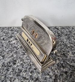Art Deco Sterling Silver Birmingham Working Calendar | Antique & Vintage | Moonee Ponds Antiques | Australia Wide Delivery