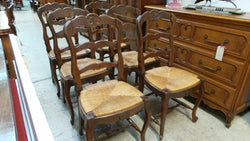 Set of six French oak Dining Chairs-1 | Antique & Vintage | Moonee Ponds Antiques | Australia Wide Delivery
