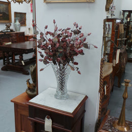 A Large Heavy Vintage Crystal Vase