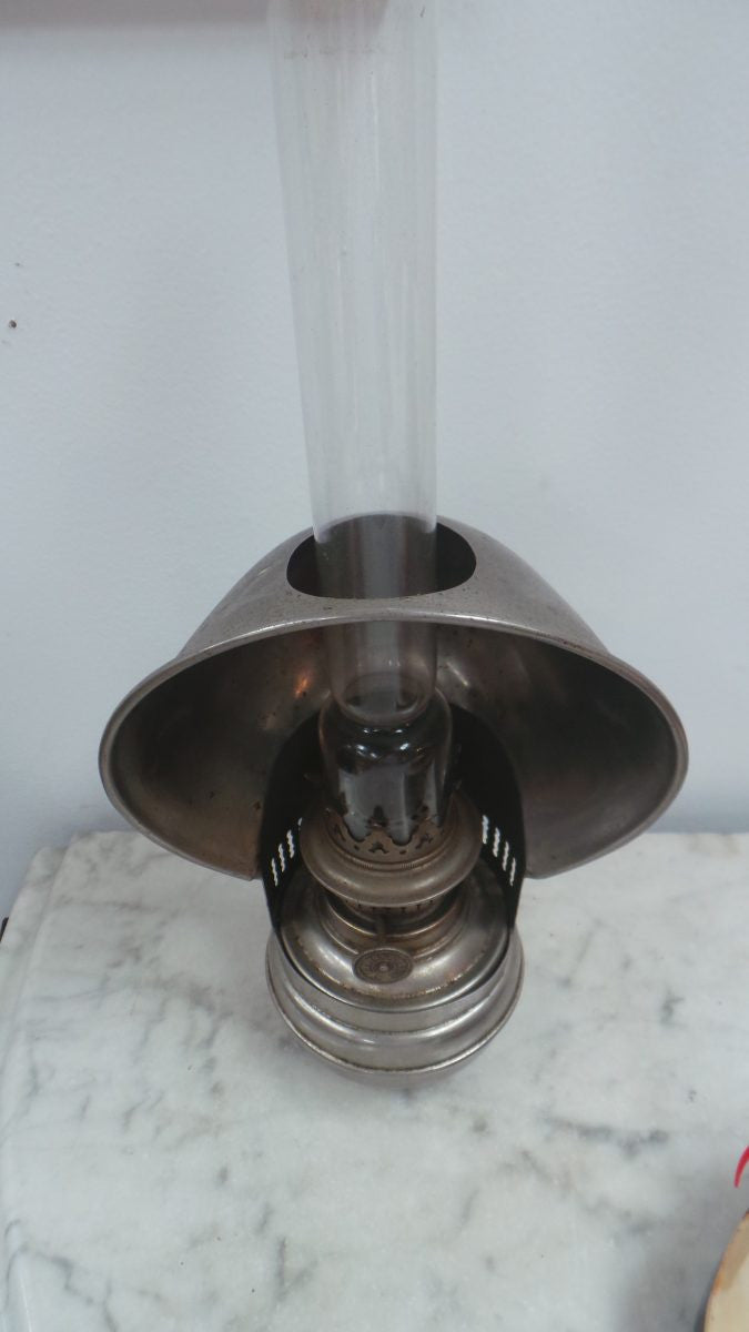 Antique Kerosene Metal Lamp With Reflector | Antique & Vintage | Moonee Ponds Antiques | Australia Wide Delivery