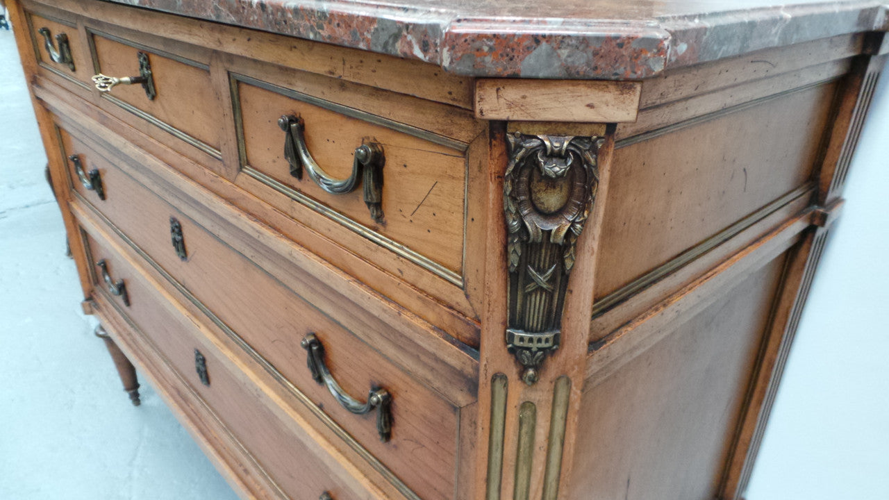 A Fabulous Continental 19th Century Walnut Three Drawer Commode | Antique & Vintage | Moonee Ponds Antiques | Australia Wide Delivery
