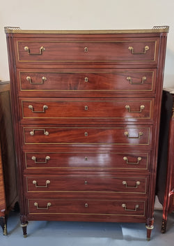 Sensational French Empire Mahogany Semainier | Antique & Vintage | Moonee Ponds Antiques | Australia Wide Delivery