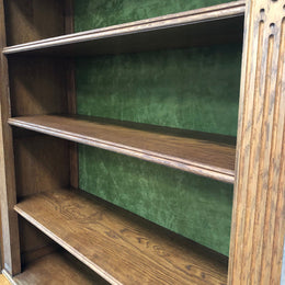 Delightful French Oak Open Shelf Bookcase