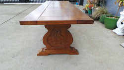 Large French Monastery Dining Table With A Stretcher Base | Antique & Vintage | Moonee Ponds Antiques | Australia Wide Delivery