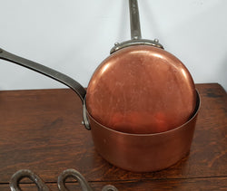 French Set of Five Antiques Copper Pans | Antique & Vintage | Moonee Ponds Antiques | Australia Wide Delivery