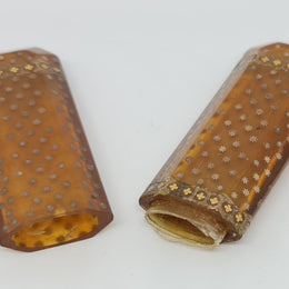 Gorgeous Antique French Bakelite needle case in great original condition.