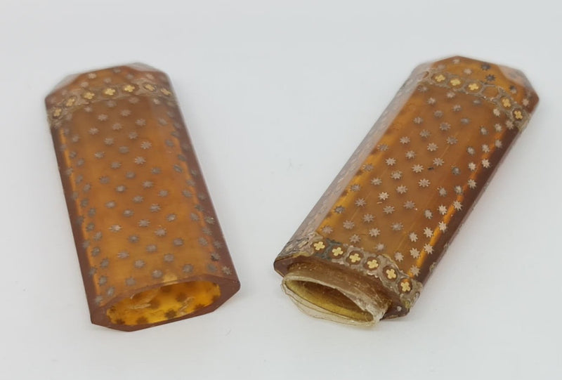 Gorgeous Antique French Bakelite needle case in great original condition.