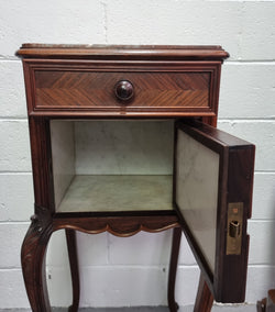 French Rosewood Louis XV Style Single Bedside Cabinet | Antique & Vintage | Moonee Ponds Antiques | Australia Wide Delivery