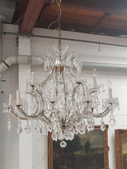 Fine French Parisian Crystal Chandelier | Antique & Vintage | Moonee Ponds Antiques | Australia Wide Delivery