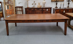 19th Century French Oak Farmhouse Style Dining Table With Drawers | Antique & Vintage | Moonee Ponds Antiques | Australia Wide Delivery