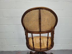 Elm Bentwood & Cane Swivel Desk Chair | Antique & Vintage | Moonee Ponds Antiques | Australia Wide Delivery