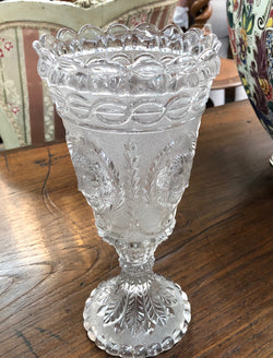 19 th Century Davidsons Glass Vase | Antique & Vintage | Moonee Ponds Antiques | Australia Wide Delivery