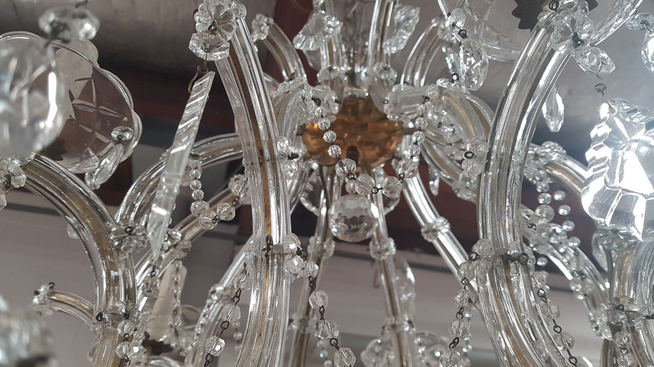 Fine French Parisian Crystal Chandelier