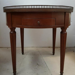 French Round Marble Top Coffee Table