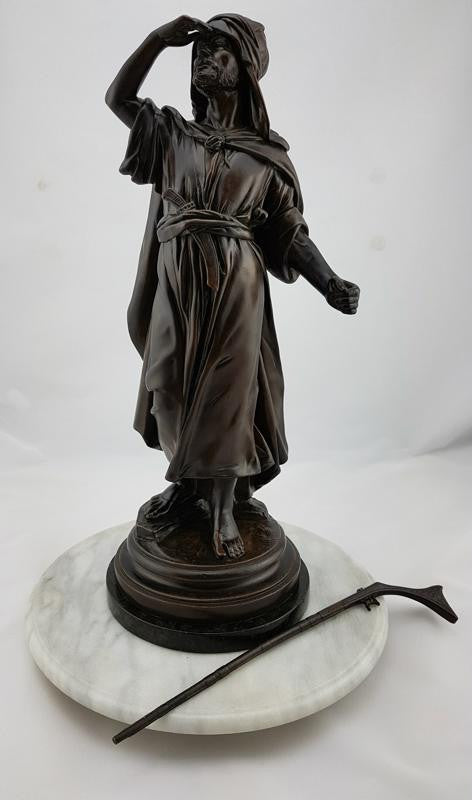 Victorian Bronze Figure Of An Arabic Fighter