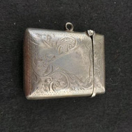 Antique Birmingham Silver Hallmarked Vesta Case