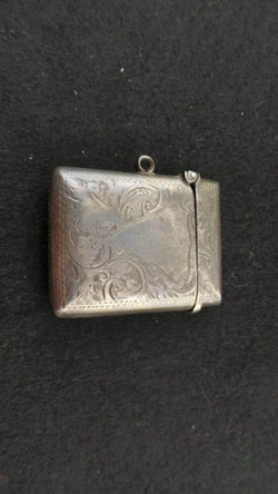Antique Birmingham Silver Hallmarked Vesta Case | Antique & Vintage | Moonee Ponds Antiques | Australia Wide Delivery