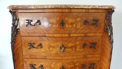 French Louis XV Style Seven Drawer Kingwood Semainier | Antique & Vintage | Moonee Ponds Antiques | Australia Wide Delivery