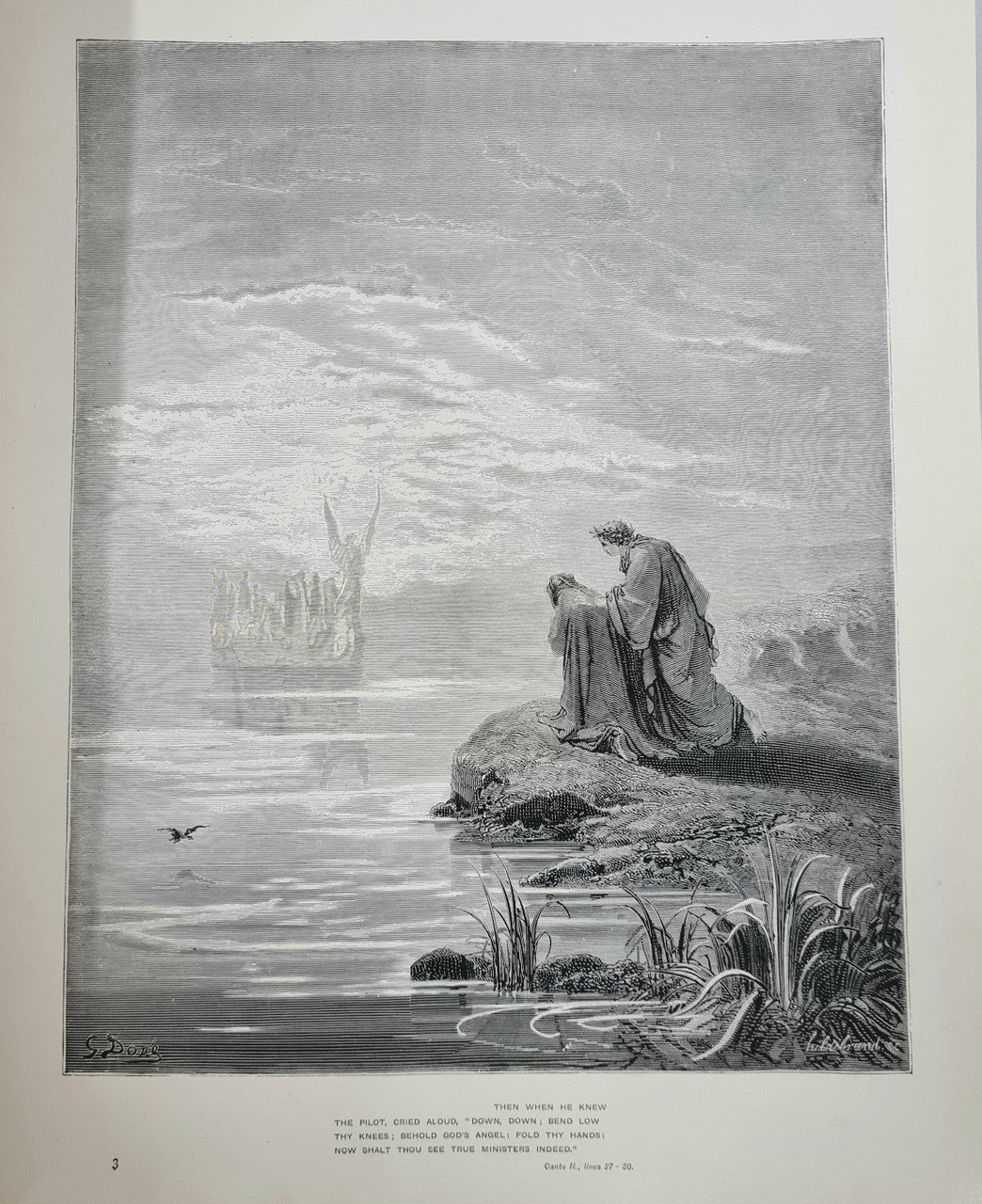 Dantes The Vision of Purgatory & Paradise together with The Vision of Hell 2 Volumes | Antique & Vintage | Moonee Ponds Antiques | Australia Wide Delivery