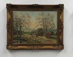 Beautiful Framed Dutch Oil on Canvas | Antique & Vintage | Moonee Ponds Antiques | Australia Wide Delivery