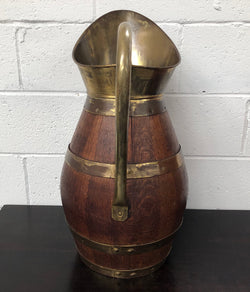 French Oak Coopered With Copper Large Wine Jug | Antique & Vintage | Moonee Ponds Antiques | Australia Wide Delivery